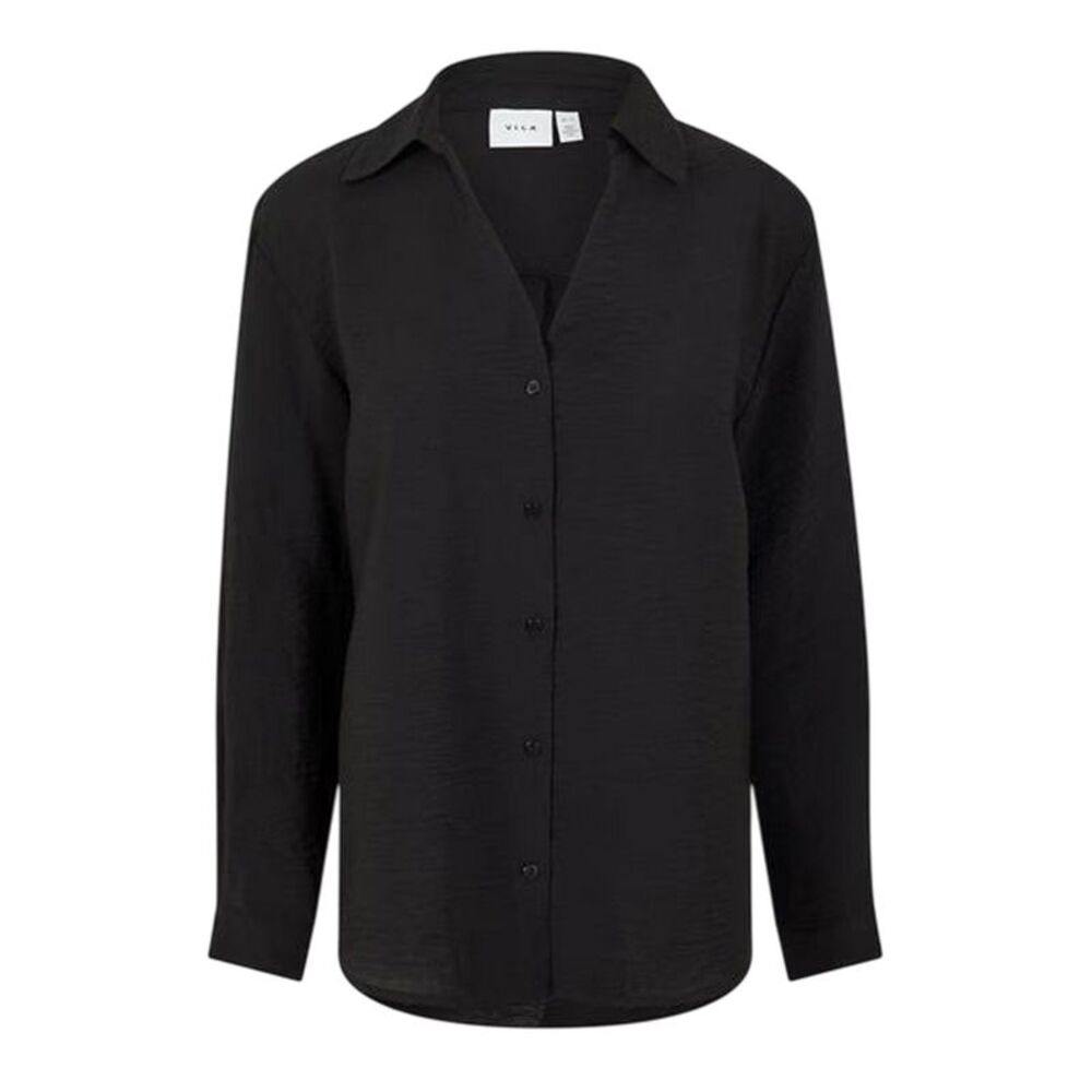 Vila Womens/Ladies Regular Long-Sleeved Shirt / Black Beauty